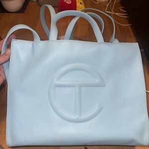 Telfar Medium Shopping Bag in Pool Blue